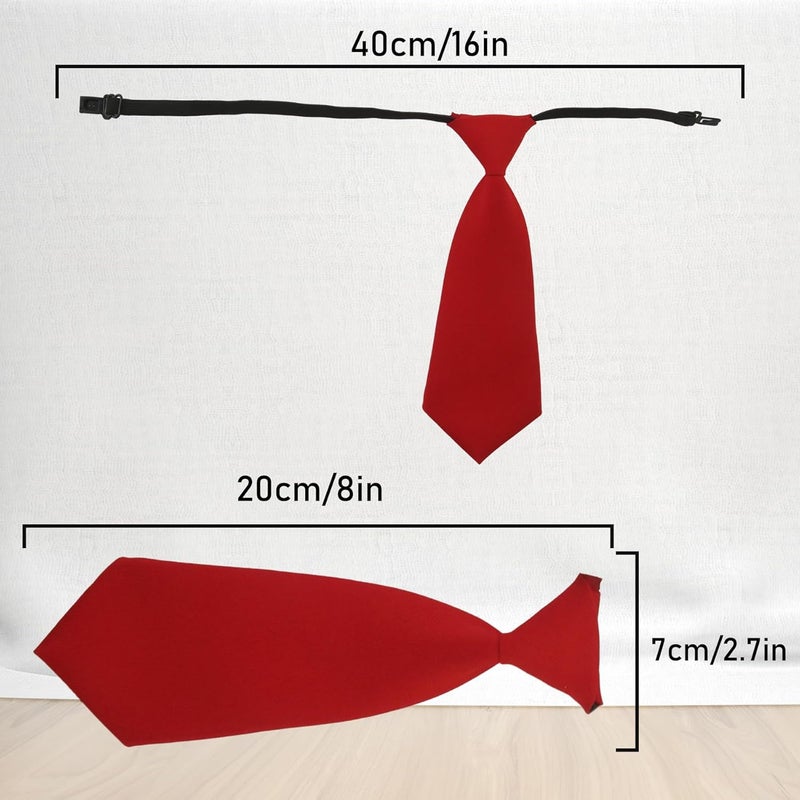 TORMEN Men Bow Tie & 8 Inch Pre Necktie Adjustable Length - Image 2